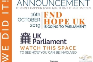 FND Hope UK is going to Parliament to raise awareness of FND